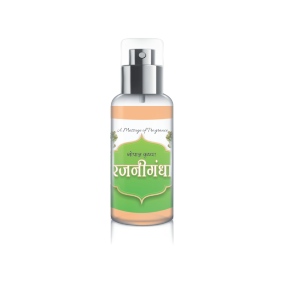 Gopal Krishna Rajnigandha Temple and Room Perfume | Long Lasting | Alcohol Free | Rajnigandha Natural Fragrance 50 ml